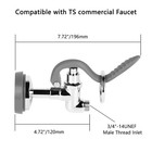 Tnroted Pre Rinse Sprayer Valve Fits For T s Brass Spray 3 4 -14unef  Gray 