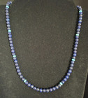 Hand Strung Lapis Lazuli Kingmanturquoise Shell Beaded Necklace By Kimberly Tom 