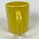 Microsoft Coffee Cup Mug Branded Sunny Yellow Company Tech Logo Vtg C Handle