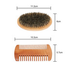 Men s Beard And Mustache Care Kit - Oval Brush  Comb  Grooming Tools For Soft   
