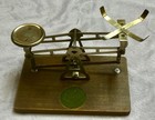 Antique -wood And Brass- Postal Scale- Made In Germany- No Weights 