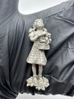 1998 Comstock Wizard Of Oz Pewter Dorothy W  Toto Pewter Figurine free Shipping 