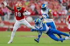 2022 San Fransisco 49ers Deebo Samuel Game Used 1 1 Christian Dior Custom Cleats