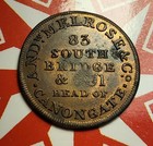 1838-1863 Civil War Hard Times Era  canon Gate  Merchant Patriot Card Token Rare