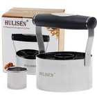 Hulisen Donut Cutter  3 5 Inch 3 5   Round With Small Silver