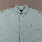 Polo Ralph Lauren Shirt Mens Xxl Blue Classic Fit Oxford Button Down Long Sleeve