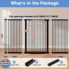 65 7 -72 2  Extra Wide Baby Gate  40 5  Tall Dog Gate Indoor walk Through Pet