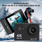 4k Wifi Action Camera Sport Video Waterproof Underwater Camera Remote For Go Pro