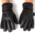 Alpine Swiss Mens Gloves Dressy Genuine Leather Warm Thermal Lined Wrist Strap