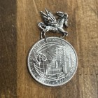 Sterling Silver Pegasus Winged Horse Equine Greek Pendant Charm 1 73 Grams