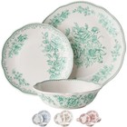 Pioneer Woman Agatha 12pc Stoneware Dinnerware Set Floral Farmhouse Plates Bowls