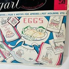 Vintage Vogart Transfer Pattern Tea Towel Cross Stitch Iron On Cottage Core