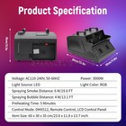 Paidun 3000w 2-wheels Led Bubble Machine Smoke Effect Wedding Party Show Event