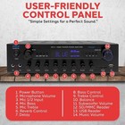 Pyle 400 Watt Power Bluetooth Stereo Amplifier Receiver W  Digital Led Display