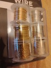 On-a-wire Tarnish Resistant Craft Copper Core Wire Gold   Silver 18 Gauge 6 Pc