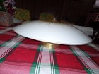 Vintage Glass Ceiling Light Fixture Shade Atomic Mid Century