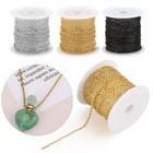 16 4ft Bulk Stainless Steel Cable Chain Link For Diy Necklace Jewelry Making Usa