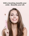 Fairywill Sonic Electric Toothbrush Rechargeable 4x Dupont Brush Heads 5 Modes