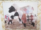 Patch Press Country Sheep Sewing Pattern Plush Patchwork Stuffed Toy Animal Vtg