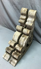 Antique Pair Large Roof Brackets 18x21 Shabby White Vtg Chic Corbels Old 643-24b