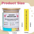  100 Date Ideas In A Jar Date Night Ideas Color Coded Date Ideas