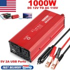 Car Power Inverter Dc 12v To Ac 110 120v Converter Adapter Charger Usb Ac Outlet