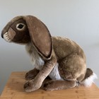 Hansa Handcrafted Realistic Posable Rabbit Hare Stuffed Animal 2010 Large 20   
