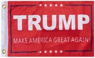 Trump 2028 Maga Make America Great Again Red 12 x18  Double Sided Nylon Flag