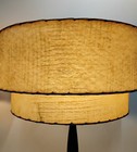 Two Vintage 1950s Mid Century Modern Mcm 2 Tiered Fiberglass Lamp Shades 19  