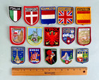 Vintage Embroidered Patches European Travel Souvenirs  Lot Of 15 Vibrant   Mint 