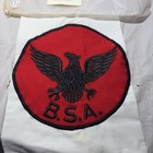 Bsa Boy Scouts Eagle Patrol Flag Embroidered Canvas Pennant Vintage Nos