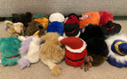 Lot Of 18 Puffkins Plush Stuffed Toys - Lion  Bat  Eagle  Santa  Witch  w  Tags 