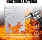 3-size Exhaust Heat Shield Mat Automotive Embossed Aluminum Muffler Exhaust Wrap