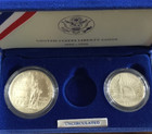 1986 Us Mint Statue Of Liberty Commemorative 2 Coin Set Orig Box   Paperwork