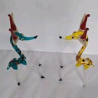 Vintage Miniature Hand Blown Glass Animals Unicorn Pegasus Horse
