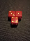   vintage Opaque Red Dice Lot Of 3 Vintage Red Dice Lot  