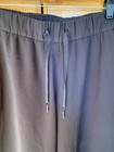 Lululemon Extend Crops Capri Size 4 Black  Luon  Drawstring  Wide-leg