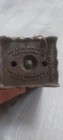 J e Stevens Cast Iron Floral Safe Bank Early 1900s Original Patina Antique
