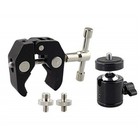 360   Rotate 1 4 -20 Ball Head Super Clamp Mount For Dslr Camera Tripod Monitor I