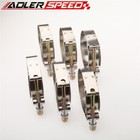 Set  6  2 5  Inch Stainless Steel Turbo Pipe Hose Coupler T-bolt Clamps 67-75mm