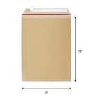 Zmybcpack 100 Pack Self Seal Photo Document 9x12  100pack Kraft   Brown