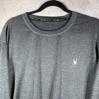 Spyder Rash Guard Mens Xl Gray Swim Shirt Long Sleeve Performance Logo Quick Dry