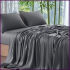 Sheet joy Luxury Bamboo Cooling Bed Sheet Set 4pcs Soft Deep Pocket Sheets