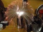 Vintage 70 s Fantasia Fiber Optic Revolving Color Change Lamp
