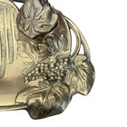 Vintage Art Nouveau Antique Brass Double Inkwell
