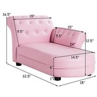 Kids Sofa Relax Couch Chaise Lounge Armrest Chair Bedroom Living Room Pink