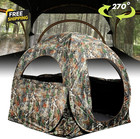 Pop-up Hunting Ground Blind With 270   See Through  Lightweight 1-2 Person Huntin