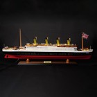 Rms Titanic Model Cruise 23  60cm  Wooden Titanic Model Ship With Golden Lights