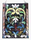 Stained Glass Tiffany Style Victorian Design Hanging Window Panel Suncatcher 24 