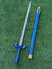 Legend Of Zelda Master Sword Replica 38  - Triforce Etched Blade   Scabbard Prop